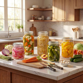 HomArtist wide-mouth 4.53-inch glass jar provides clear visibility for easy refills.