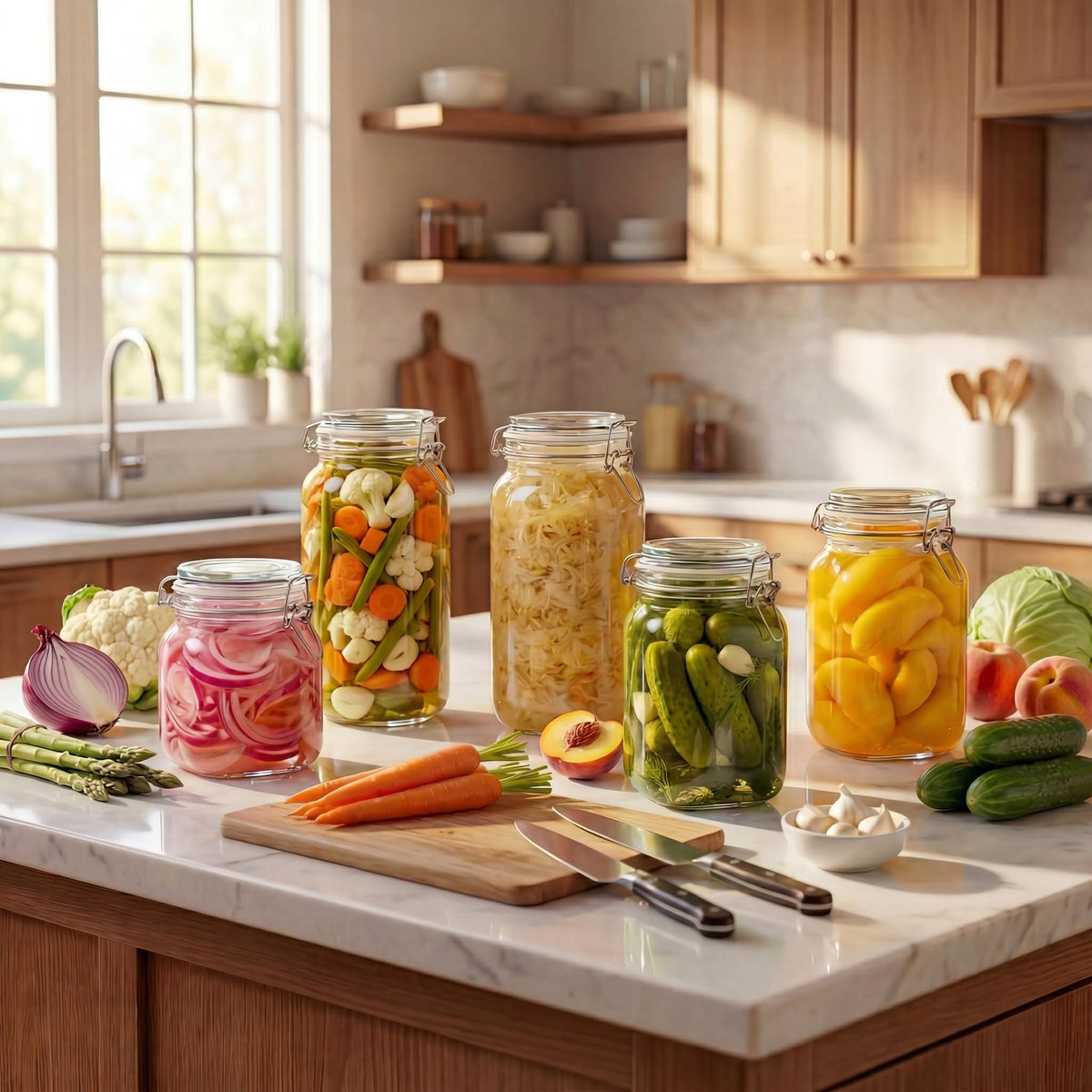 HomArtist wide-mouth glass jar enables easy refilling and visibility.
