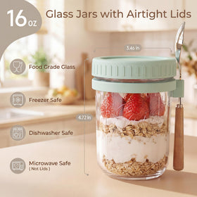 HomArtist wide-mouth jar open for easy filling and cleaning