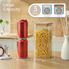 Wide-mouth HomArtist jar ideal for scooping and refilling in the kitchen