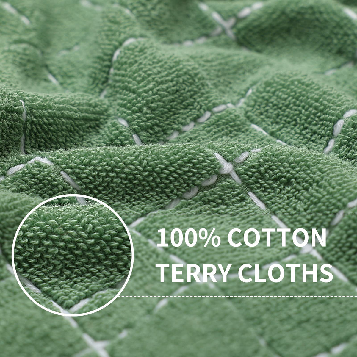 Homaxy 100-percent cotton terry structure towels offer soft absorbency
