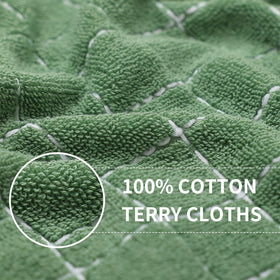 Homaxy 100-percent cotton terry structure towels offer soft absorbency