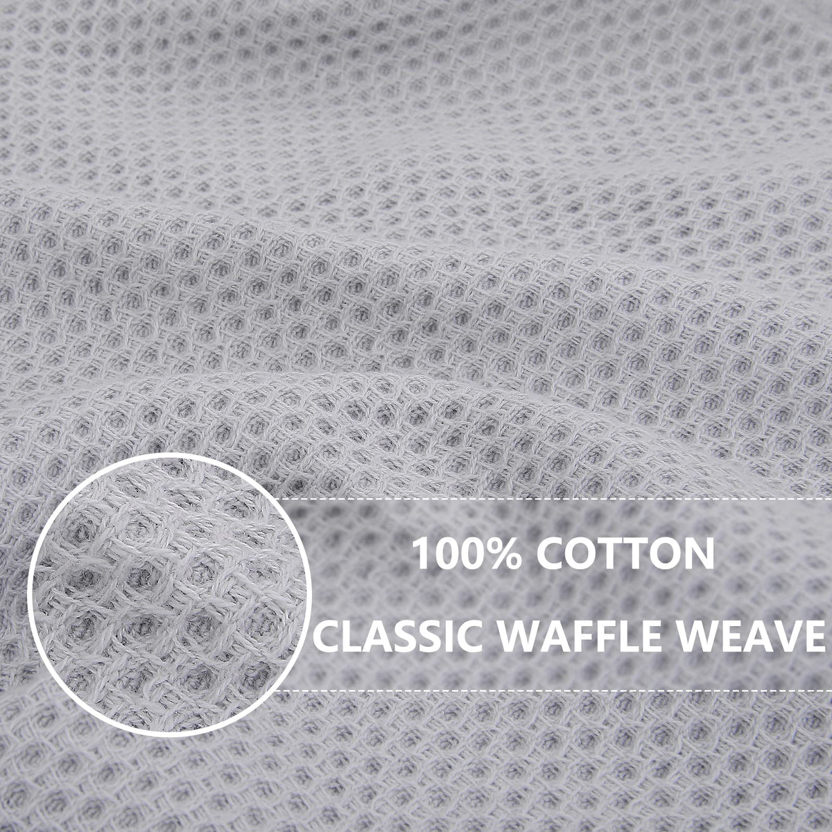 Homaxy 100% cotton towels with honeycomb weave highlighting quick absorption and gentle contact