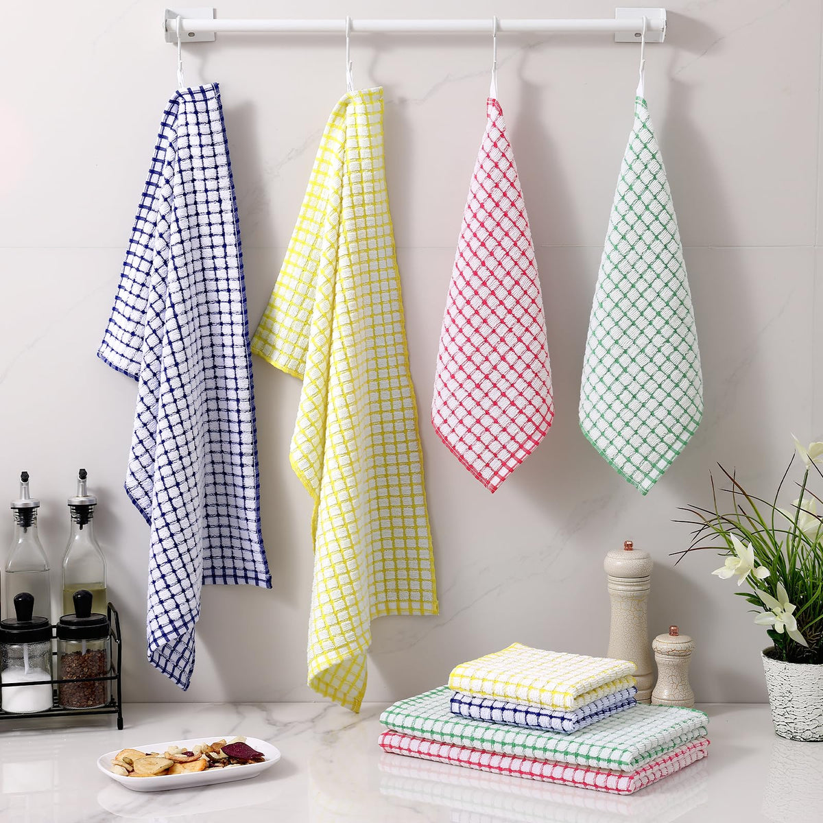 Homaxy 8-piece kitchen towel set highlights value and practicality.