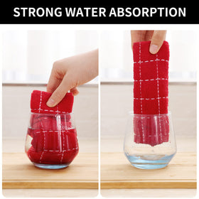 Homaxy absorbent kitchen towels drying spills and wiping countertops
