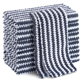 Homaxy Coral Velvet Wave dish cloth close-up showing ultra-soft microfiber and no-lint cleaning