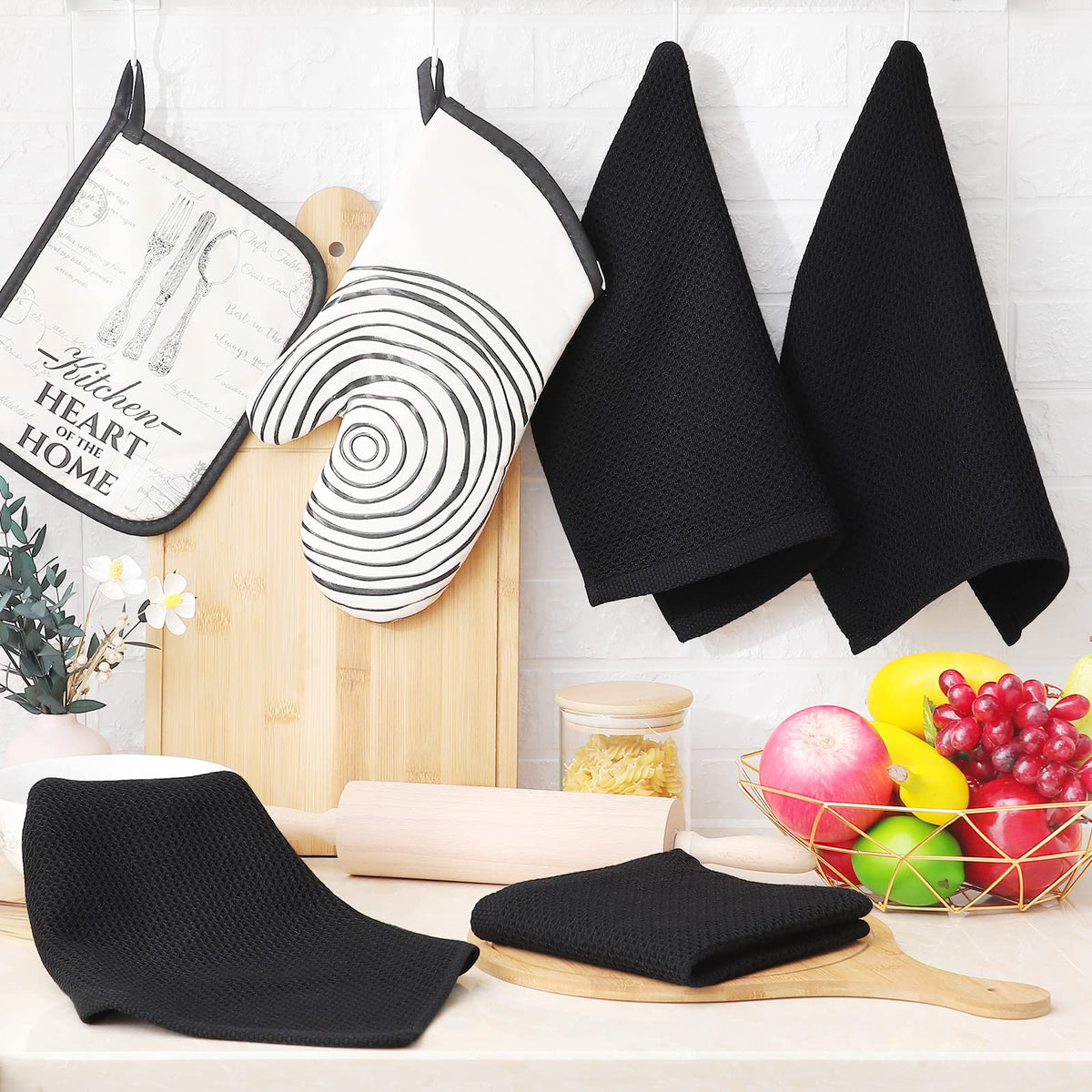 Homaxy cotton dishcloths are easy to care for and machine washable