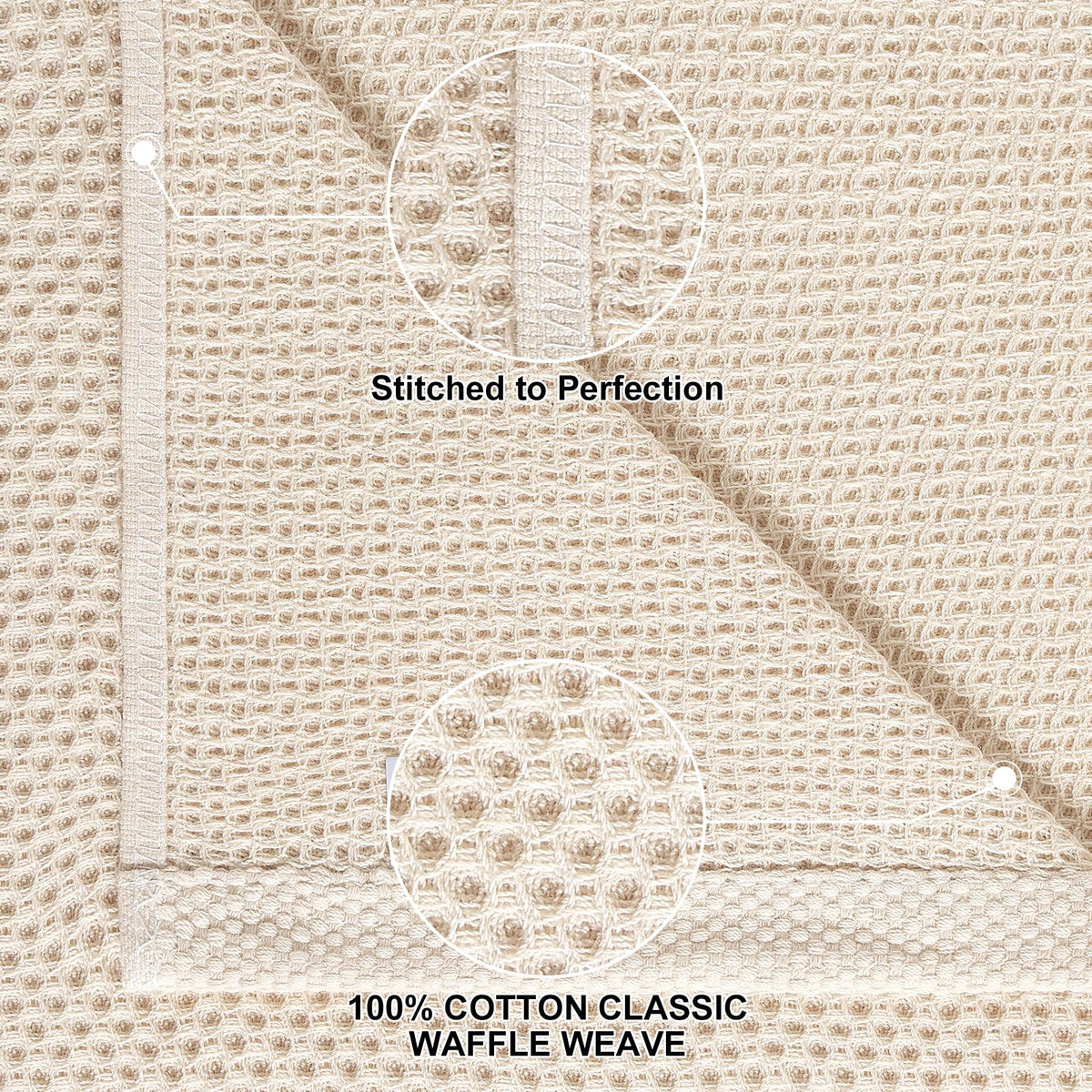 Homaxy dishcloth with honeycomb weave for quick absorption.