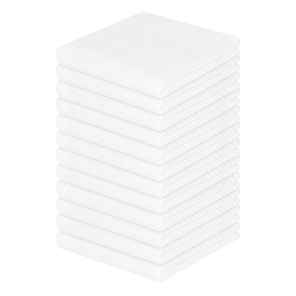 Homaxy cotton dishcloth set with 12x12 towels ready for daily cleaning.
