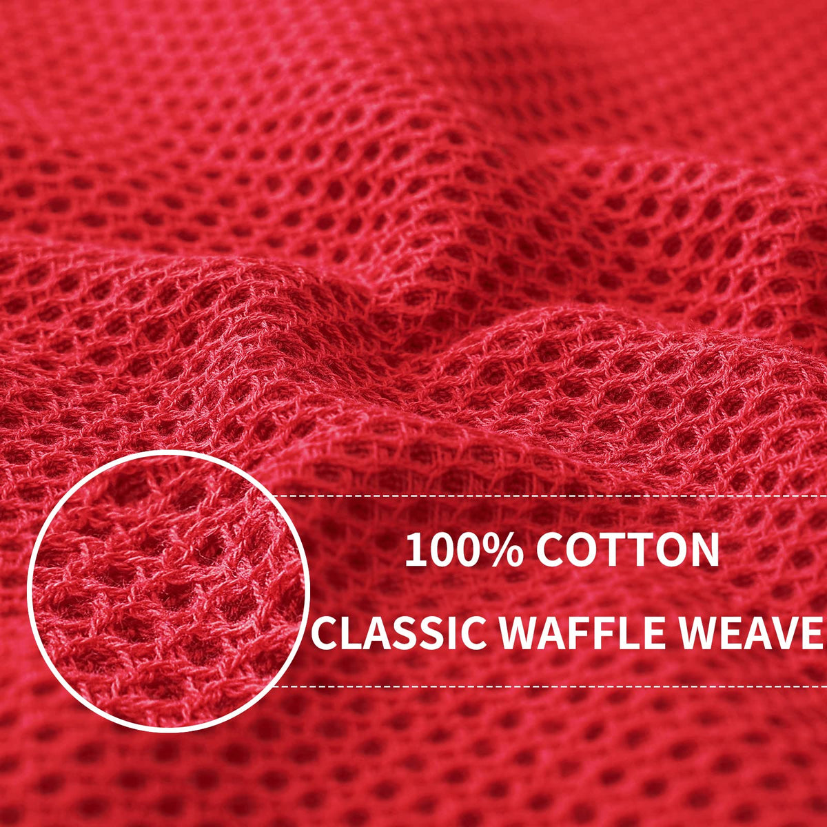 Homaxy 100% cotton towels with honeycomb weave provide high absorbency.