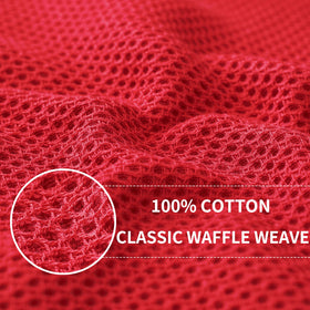 Homaxy 100% cotton towels with honeycomb weave provide high absorbency.