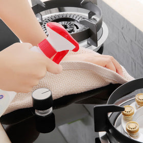 Homaxy waffle weave towels in a neat kitchen scene for everyday use.