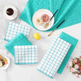 Homaxy multiuse towels suitable for drying dishes and casual dining setup.