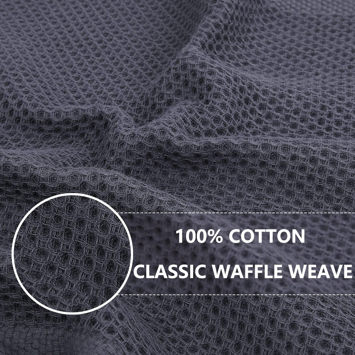 Homaxy dish towel showing absorbent honeycomb weave for quick drying