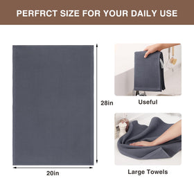 Homaxy towel illustrating easy care and machine washing benefits