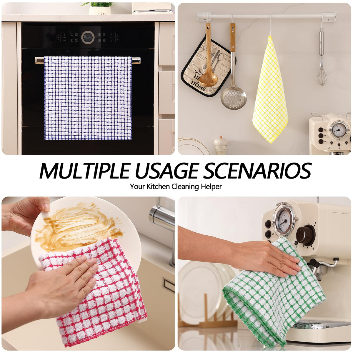 Homaxy dishcloths near sink for quick hand-drying and cleanup.