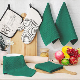 Homaxy dishcloths dry quickly after spills and cleaning.
