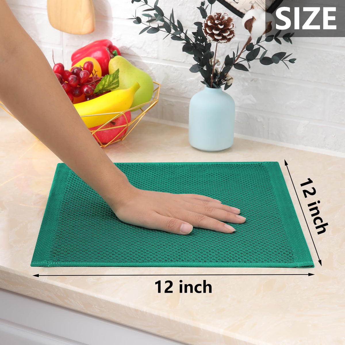 Homaxy dishcloth surface is gentle on delicate cookware.