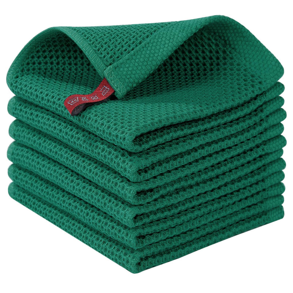Homaxy dishcloths waffle weave close-up shows soft, durable texture.