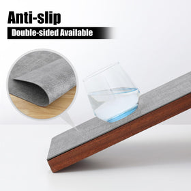 Homaxy double-sided linen placemats add texture and grip to meals.