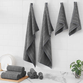 Homaxy towels hang to dry after use on a drying line.