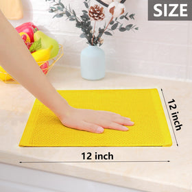 Homaxy honeycomb weave dishcloth offers strong absorbency with light feel