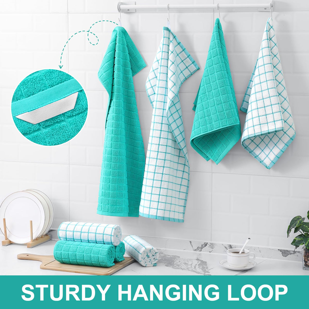 Homaxy towels in machine wash with warm water and low heat drying.