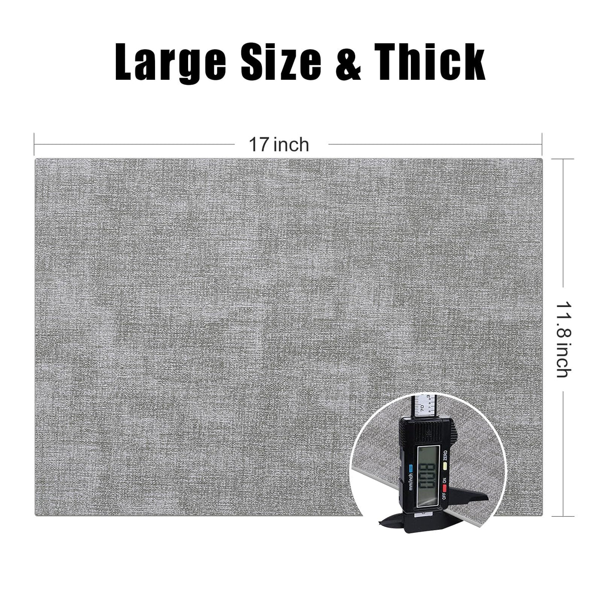 Homaxy easy-clean wipeable placemats simplify post-dinner cleanup.