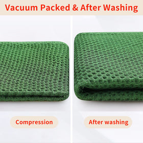 Homaxy in use by sink demonstrates quick-dry performance after washing dishes.