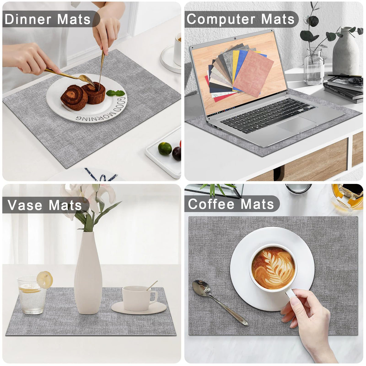 Homaxy indoors-outdoors placemats suit kitchen and patio gatherings.