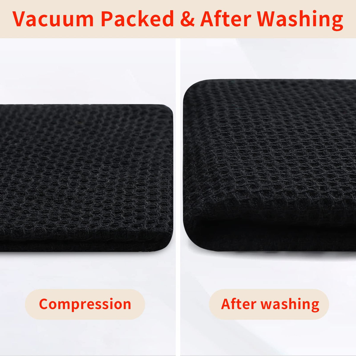 Homaxy waffle cloths simplify drying tasks and reduce towel waste
