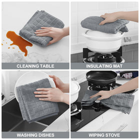Homaxy natural grey towel highlighting soft, durable fabric.