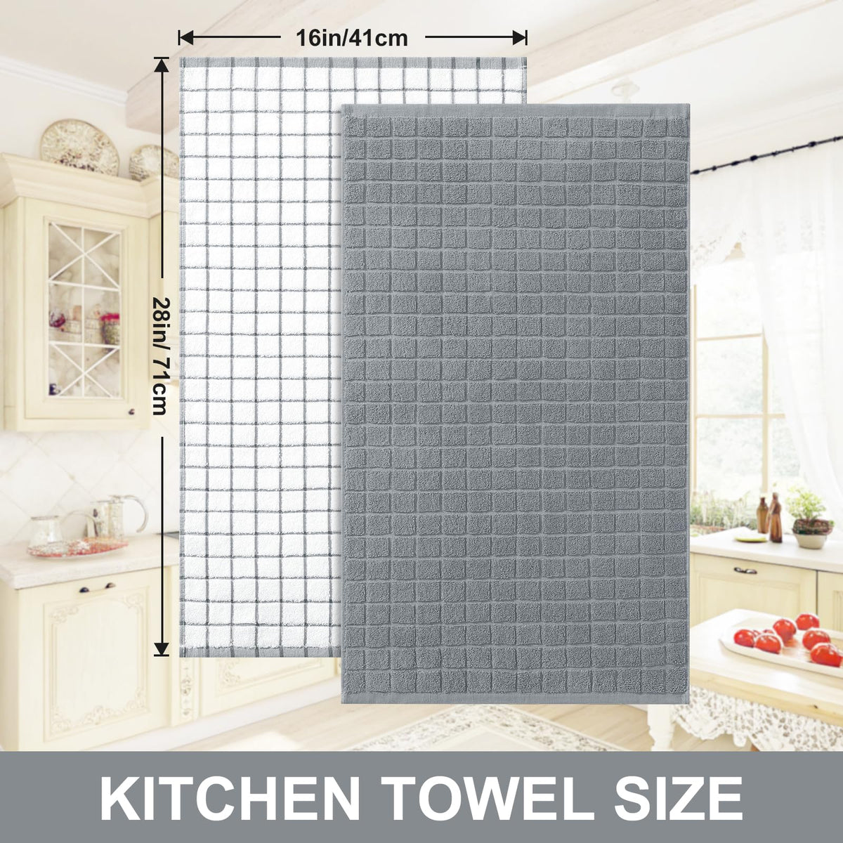 Homaxy towels shown on kitchen counter, ready for spills and quick cleanups.