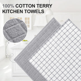 Homaxy towels drying a dish, highlighting absorbency for spills