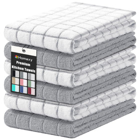 Homaxy premium cotton towels folded, showing soft texture ideal for everyday drying