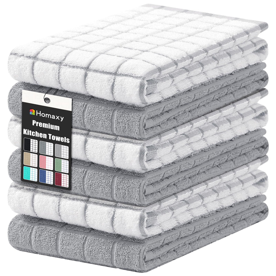 Homaxy premium cotton towels folded, showing soft texture ideal for everyday drying