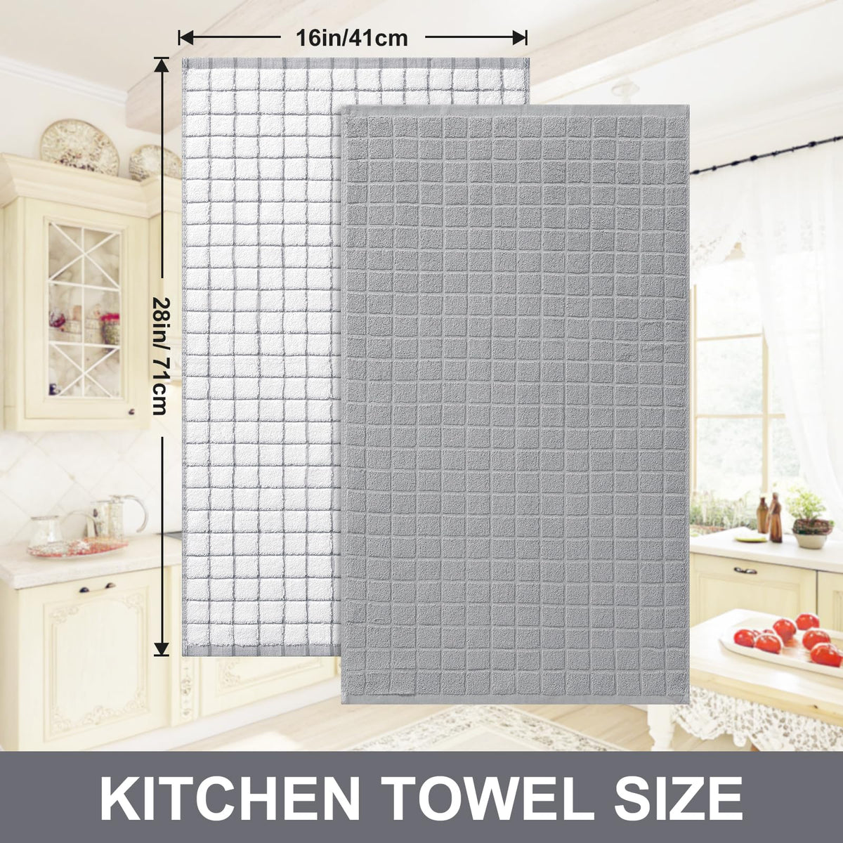 Homaxy towel close-up shows dense 390 GSM pile for strong absorption