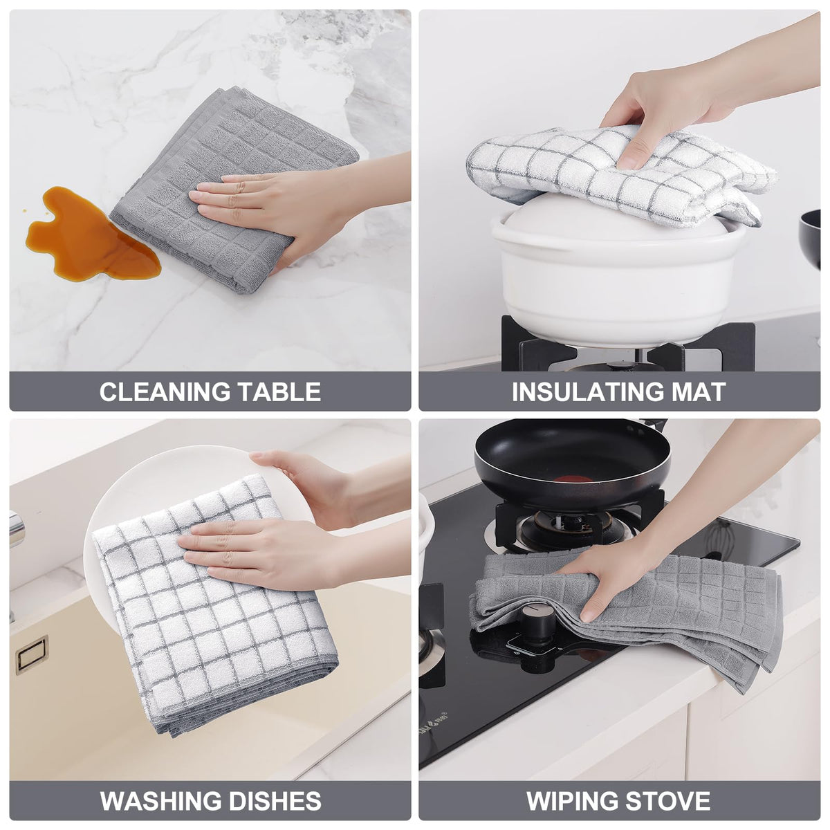 Homaxy towel with hanging loop for easy reach and display
