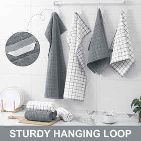 Homaxy six-pack set, soft reusable towels for the whole family.