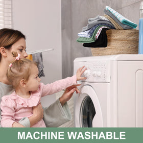 Homaxy towels machine washable for quick cleaning
