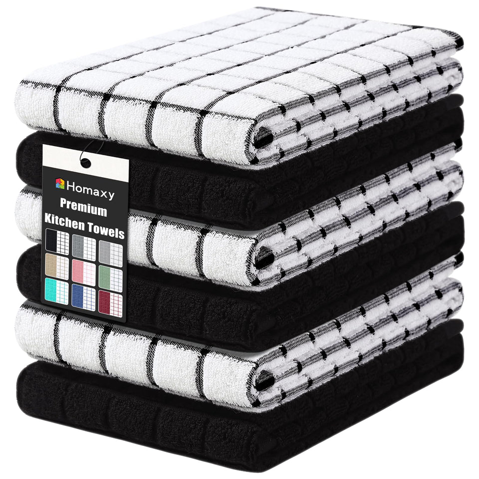 Homaxy premium cotton towel close-up highlighting soft texture and high absorbency for quick spills