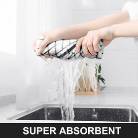 Homaxy large 16x28 towel showcased on counter for drying dishes efficiently
