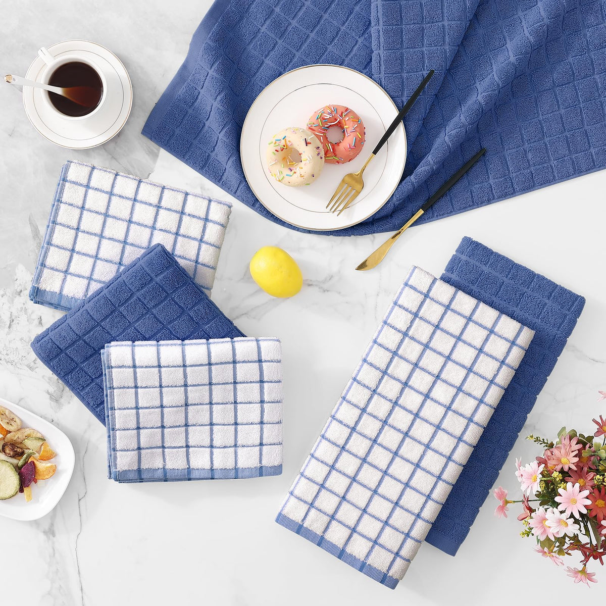 Homaxy premium cotton towel offers soft touch for kitchen refresh.