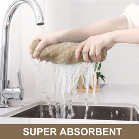 Homaxy towels with hanging loop for quick drip-dry and easy storage.