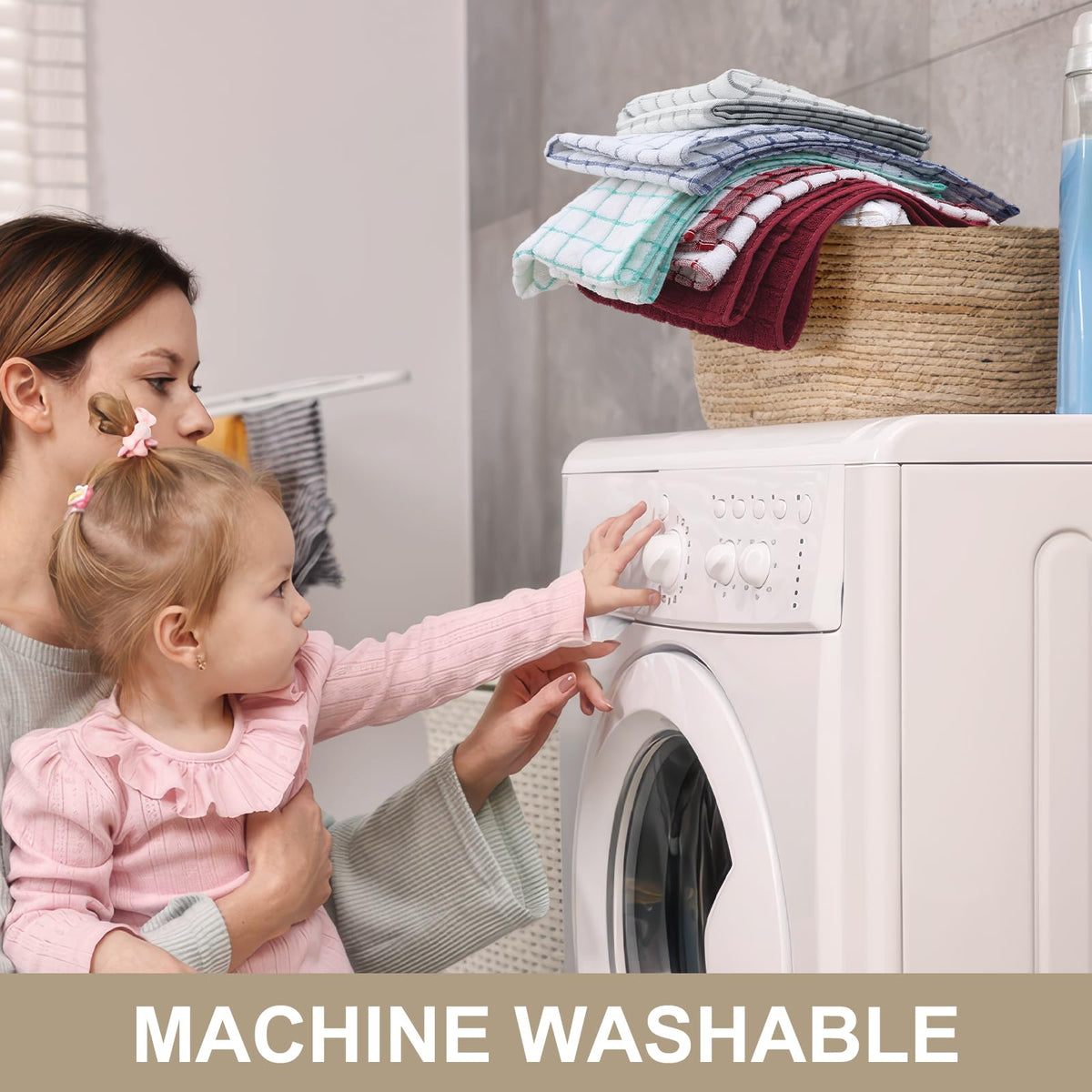 Large 16x28 inch towels ideal for drying dishes.