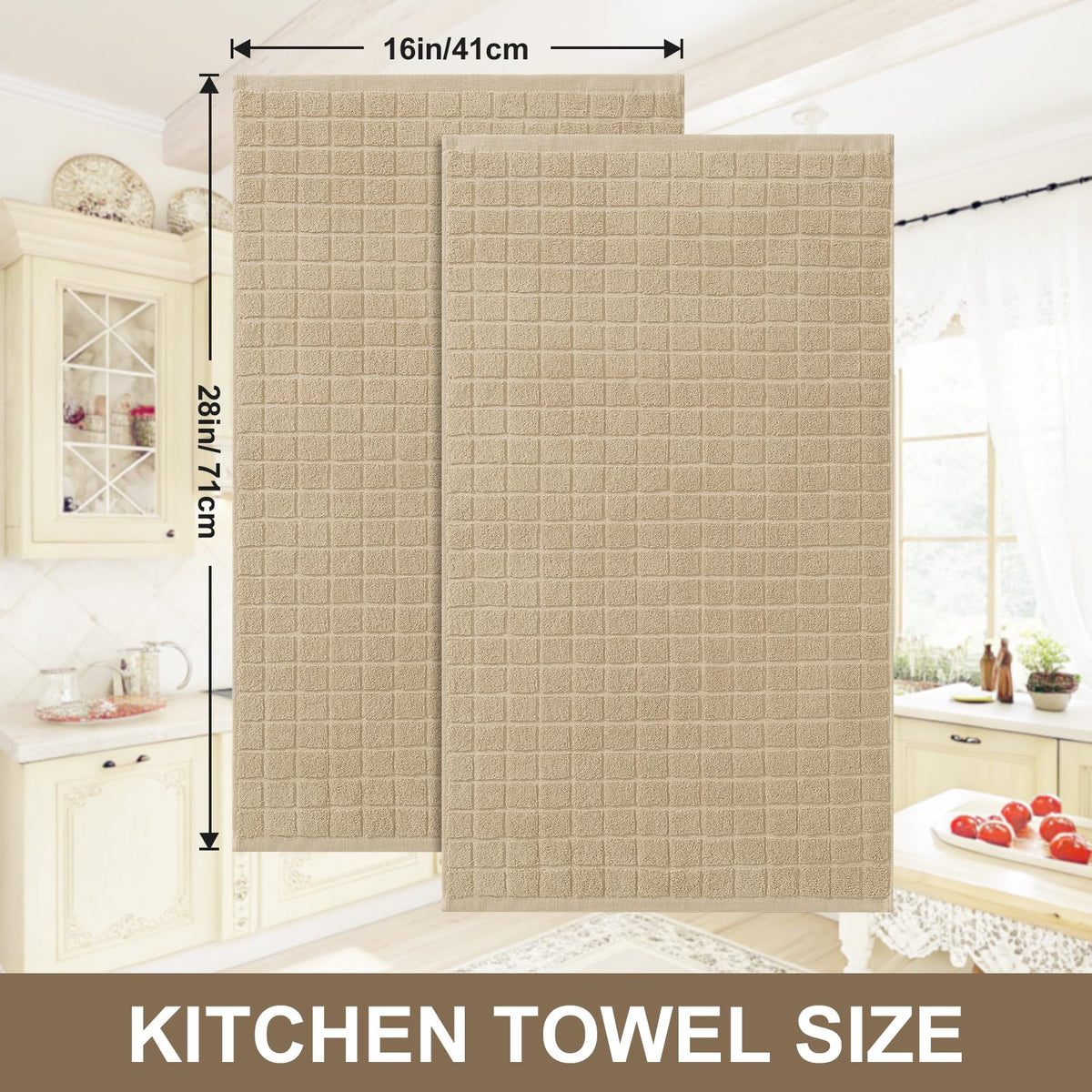 Homaxy towels stand up to washing for long-lasting kitchen use.