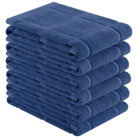 Homaxy premium kitchen towel navy folded for quick cleanups.
