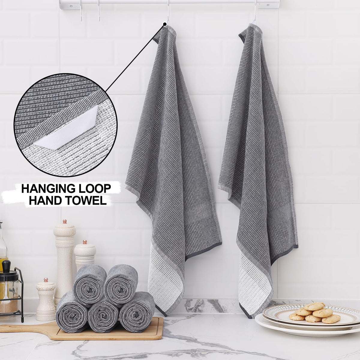 Homaxy 380 GSM towels offer fast absorption for spills.