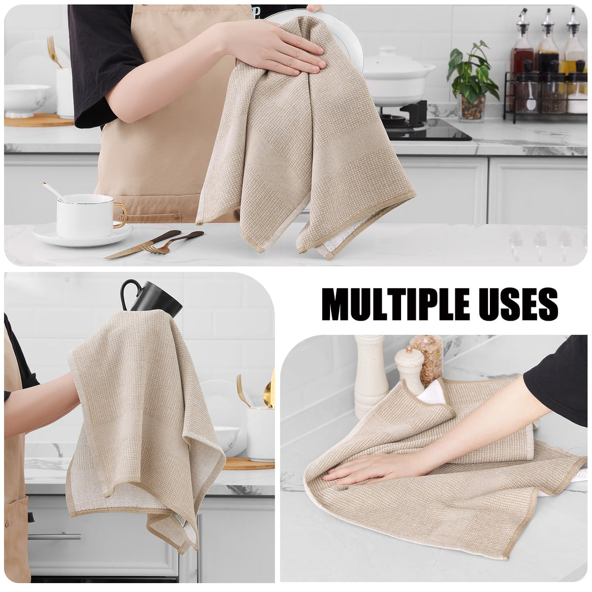 Homaxy 380gsm-dense cotton emphasizes fast drying with a gentle touch.