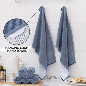 Homaxy 18x28 navy towel with large surface for drying.